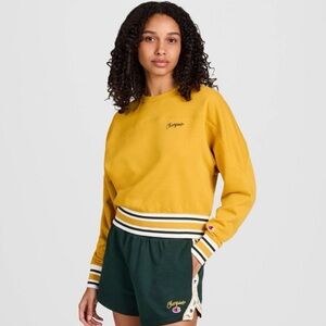 LIMITED Champion (M) Women’s French Terry Sweatshirt -Crewneck, Cropped, Yellow